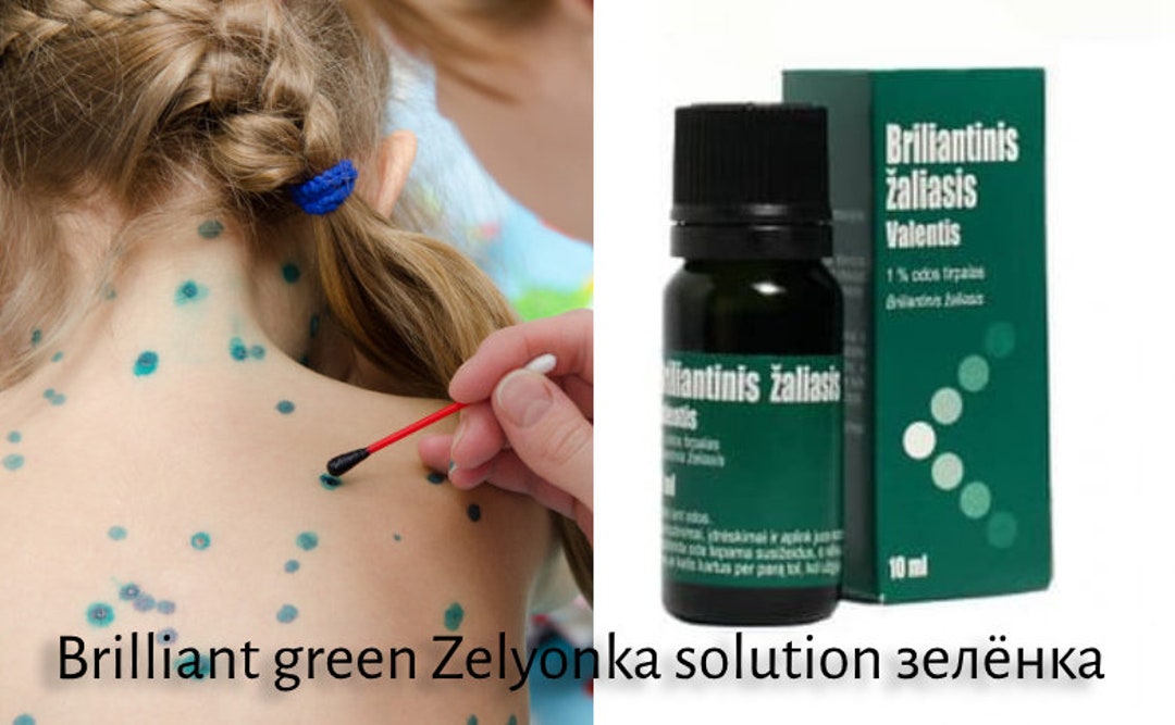 Brilliant Green 10 Ml Skin Solution Zelenka зеленка Zelionka - Etsy