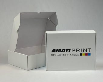 Scatole postali personalizzate con stampa: imballaggi aziendali con marchio (500 pezzi)