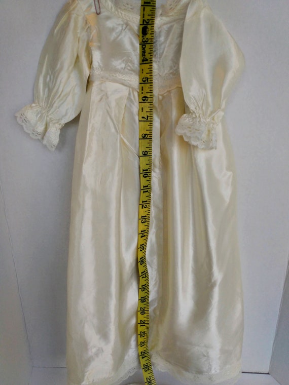 Baptism/chistening Vintage Infant Gown w/bonnet c… - image 3