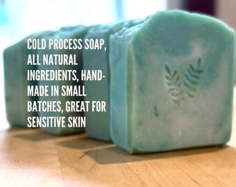 Cold Process Natural Soap | Handmade Vegan Soap Bar | Gentle Skin Care Gift | Tobacco Leaf | 4oz
