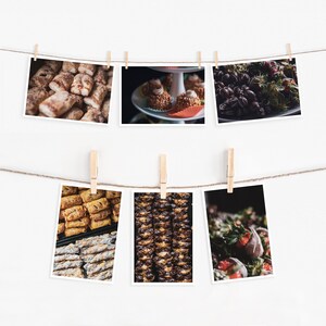 Coffret Pâtisserie Confiserie Cartes Postales | Photographie culinaire de carte postale photo | Carte d'anniversaire | Carte de voeux | Carte | Carte cadeau | Décoration murale