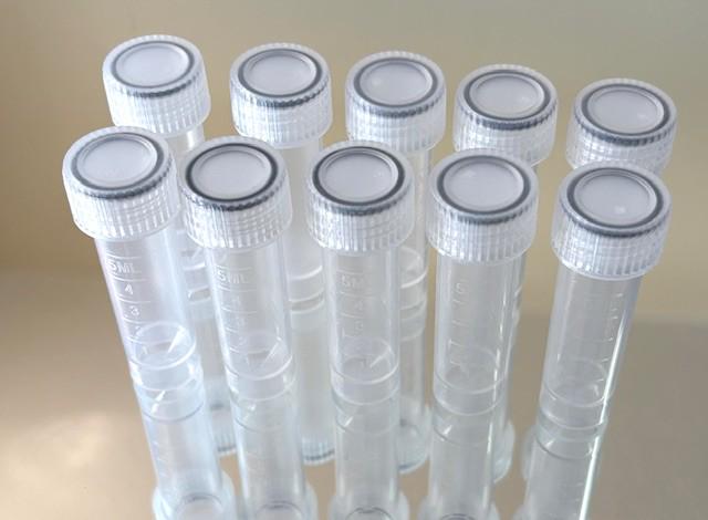 5ml Graduated Plastic Vials, Leak-Proof Screw Cap with Frosted Writing Area UK SELLER