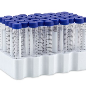 50 X 15ml Sterile Plastic Centrifuge Test Tube Vial Container Powder Craft UK SELLER