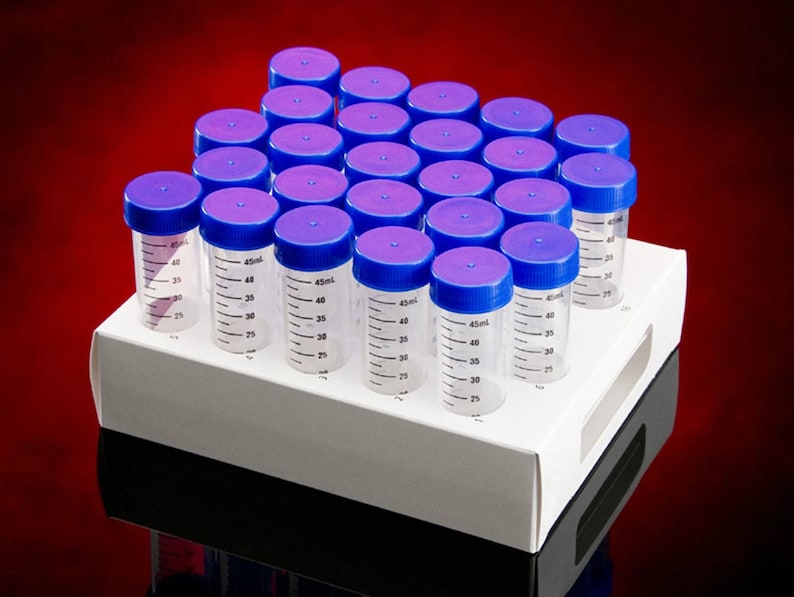 Stat Lab Tubes 50ml Sterile Centrifuge Tubes With Screw Cap - Pack of 25 - Etsy