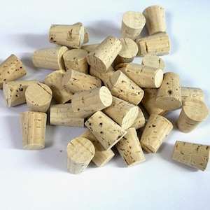 Cork Stoppers~ bottles, test tubes, home brewing, craft ~ tapered 22mm x 16mm