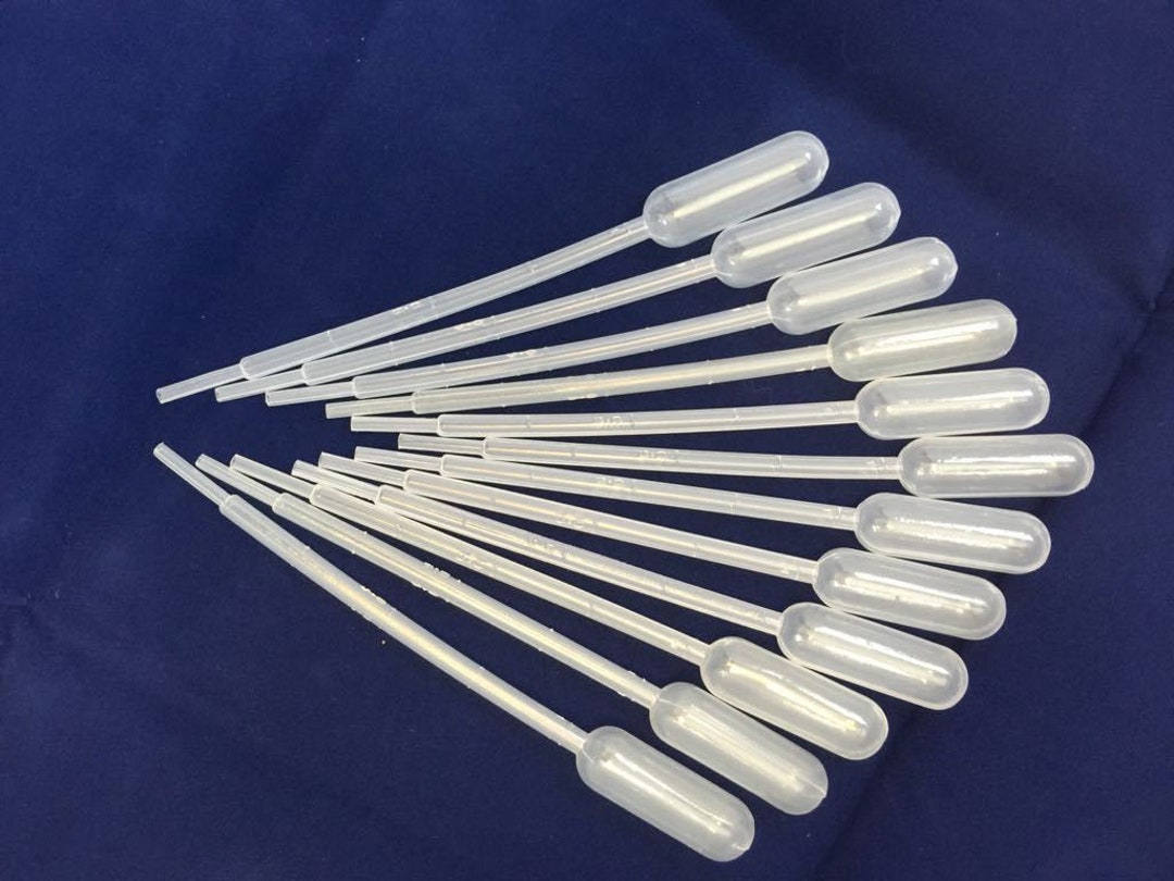 8 PCS 1ml Disposable Polyethylene Transfer Pipettes – Graduated Dropper Set – Made In USA