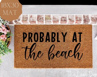 Beach Doormat, Beach Door Mat, Beach House Doormat, Beach Decor, Beach Mat, Beach House Mat, Summer Porch Decor, Porch Decor, Welcome Mat
