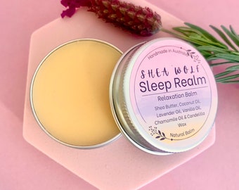 Gentle Sleep Realm Balm Handmade with Natural and Nourishing Shea Butter & Soothing Essential Oils perfect for gifts or self care