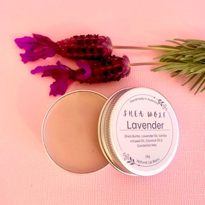 Beruhigender natürlicher Lavendelbalsam Handgemacht mit Sheabutter und nährendem ätherischem Öl Veganer Grausamkeitsfreier australischer Hautpflege