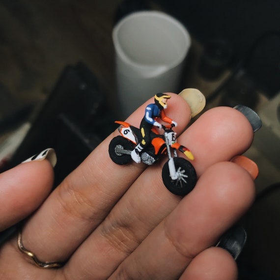 Miniatures Custom Figures Motocross 1:64 & 1/87, HO Scale Not Preiser Not  Noch 