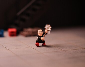 Miniatures Custom Figure Gargamel (1:87 & 1;64, HO Scale) suitable for toys photography, gift or collectible,  not preiser/noch