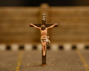 Miniatures Custom Figures Jesus Cross (1/64 & 1:87, HO Scale) not presier not noch