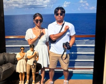 Figura 3D personalizada en miniatura a partir de una foto: regalo conmemorativo personalizado, adorno para tarta