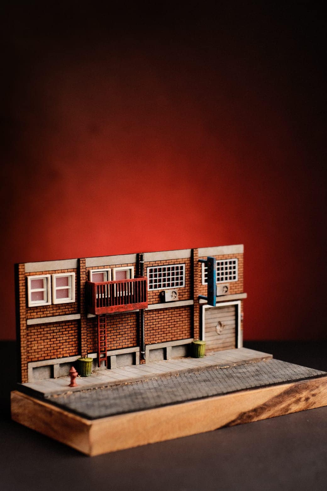 Mini Diorama Motel for Diecaster/Figures/Collectible