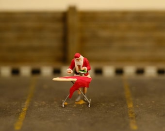 Christmas Edition Miniature (1:87 & 1;64, HO Scale) Handmade custom figurine suitable for toy photography, gift, decor, or cake topper