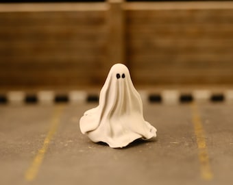 Fantasma de Halloween en miniatura, figura de resina, hecha a mano (escala HO 1:87 y 1:64)