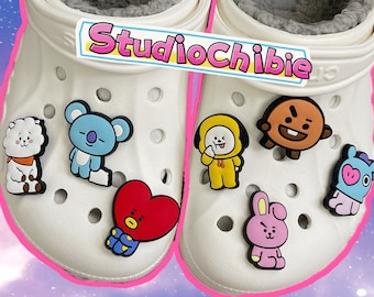 Large BT21 character shoe charms | BTS kpop croc charm