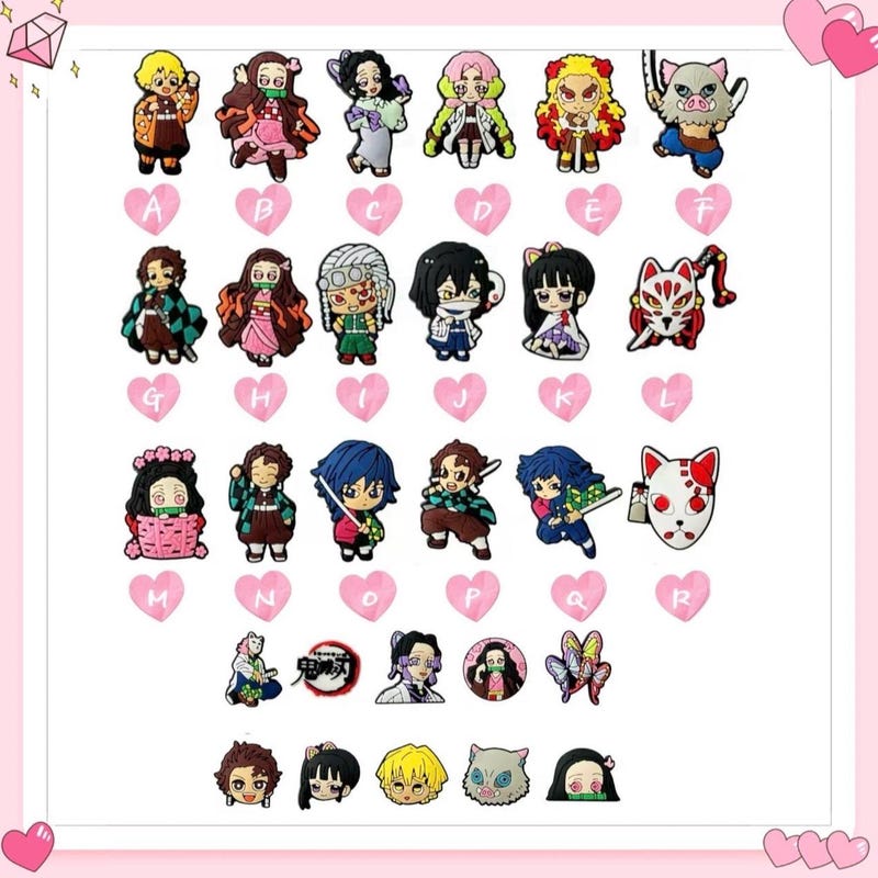 Anime Character Charms - Etsy