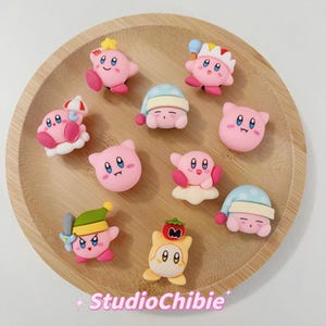 Kawaii Kirby shoe charms | Cute Croc Charm | Matte shoe charms | gift