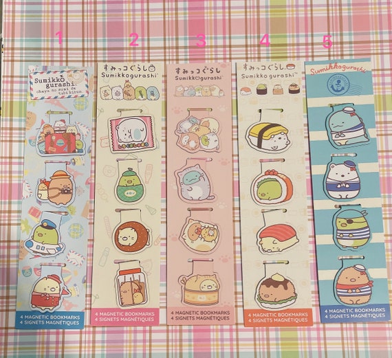 Sumikko Gurashi Bookmarks Set of 4 Etsy