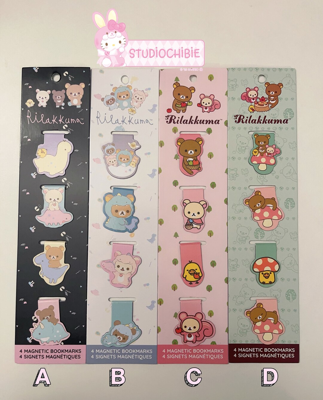 Kawaii Rilakkuma Korilakkuma Bear Magnetic Bookmarks - Etsy