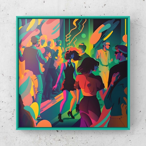 Rave Night Poster Art - Etsy