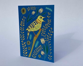 Ukrainian Nightingale A6 greetings card