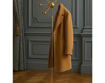 Mid-Century Modern Brass Sputnik Coat Rack, Lucite & Marble