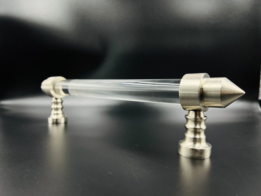 Lucite Door Pull Brushed Chrome Door Handle Lucite Door Handle Brass