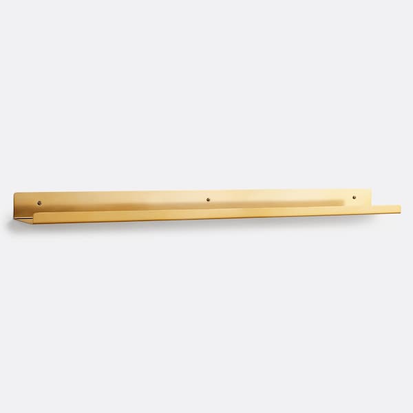 Modern Brass Shelving Ledge Multipurpose Simple Design Floating Shelf Brass Shelf Bathroom Shelf