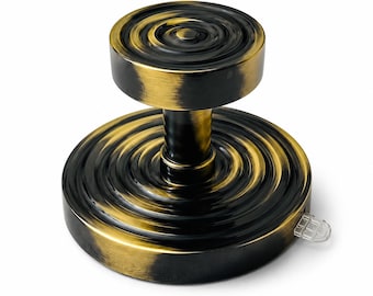 Solid Brass Suction Cup Hook – Black Antique Brass Bathroom Towel Hook, No Drilling Wall Mount Hook for Glass, Tile & Mirror Coat Hook