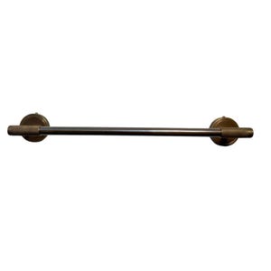 Solid Brass Towel Bar Mid Century Inspired Towel Rail Handmade Knurled Design Towel Holder