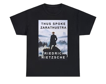 Also sprach Zarathustra Buchcover Kunst Unisex Baumwolle T-Shirt Friedrich Nietzsche