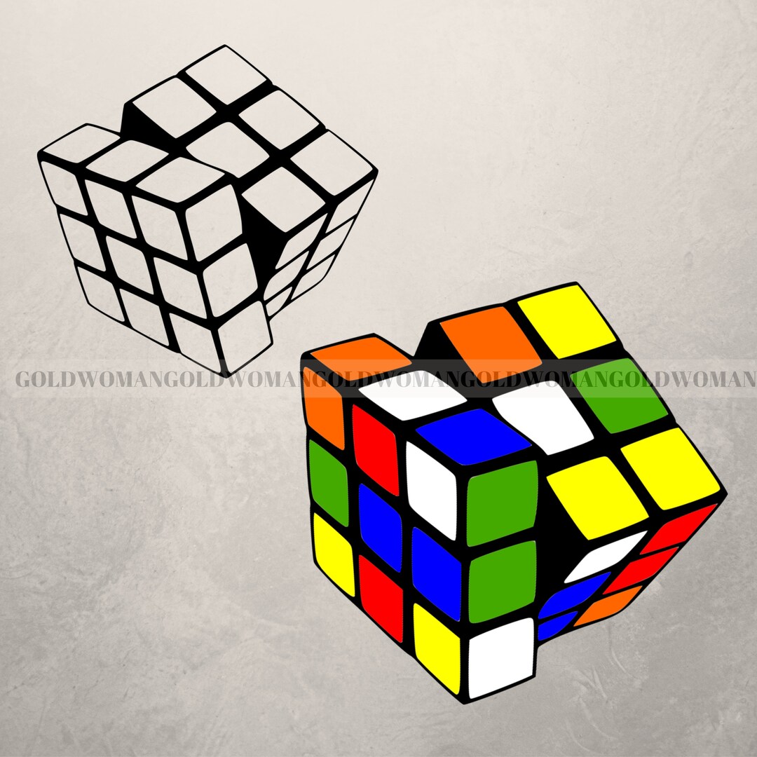 Rubik’s Cube Svg Vector Cube Paint Svg Design Puzzle - Etsy