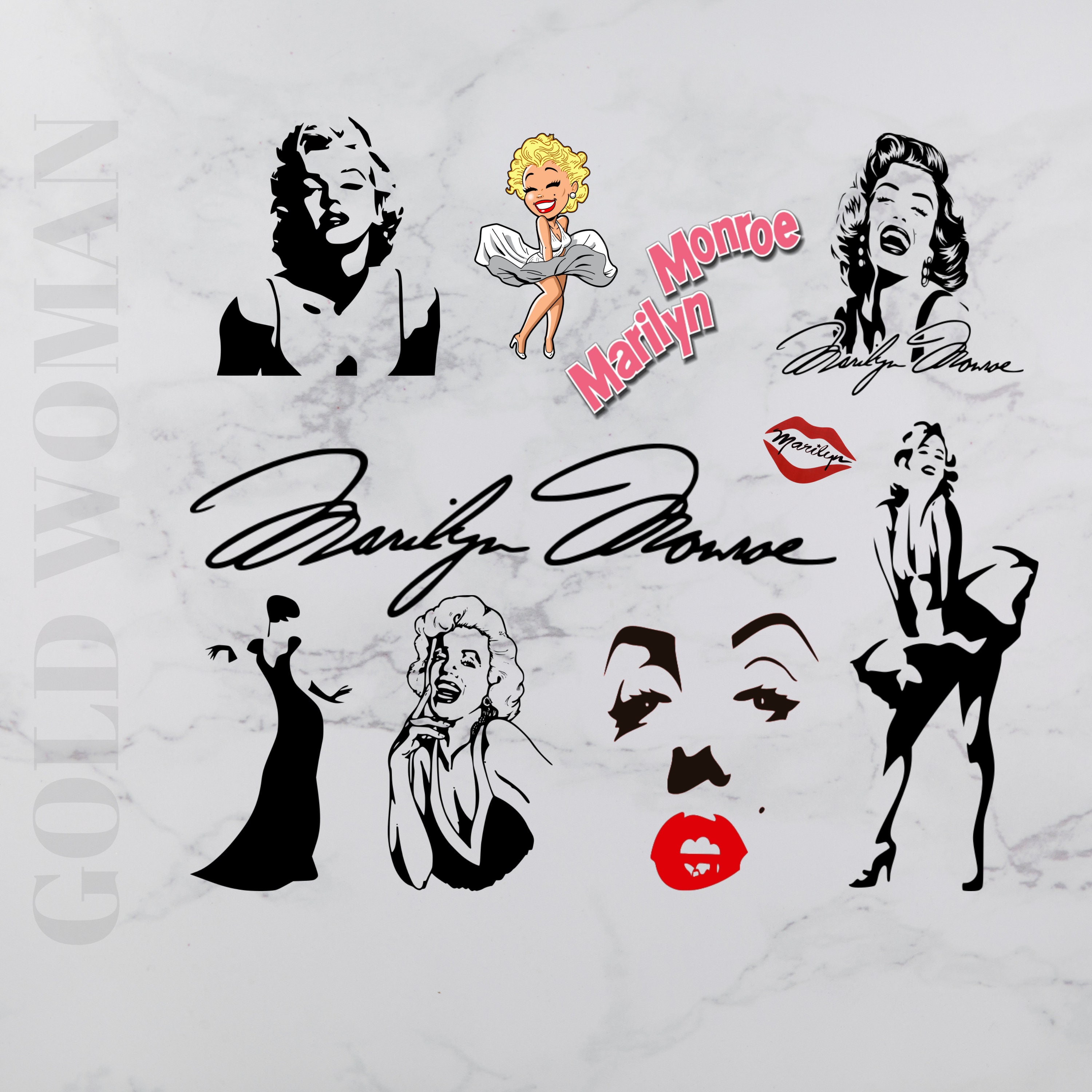 Marilyn Monroe wearing a bandana  Silhouette art, Marilyn monroe artwork, Marilyn  monroe art