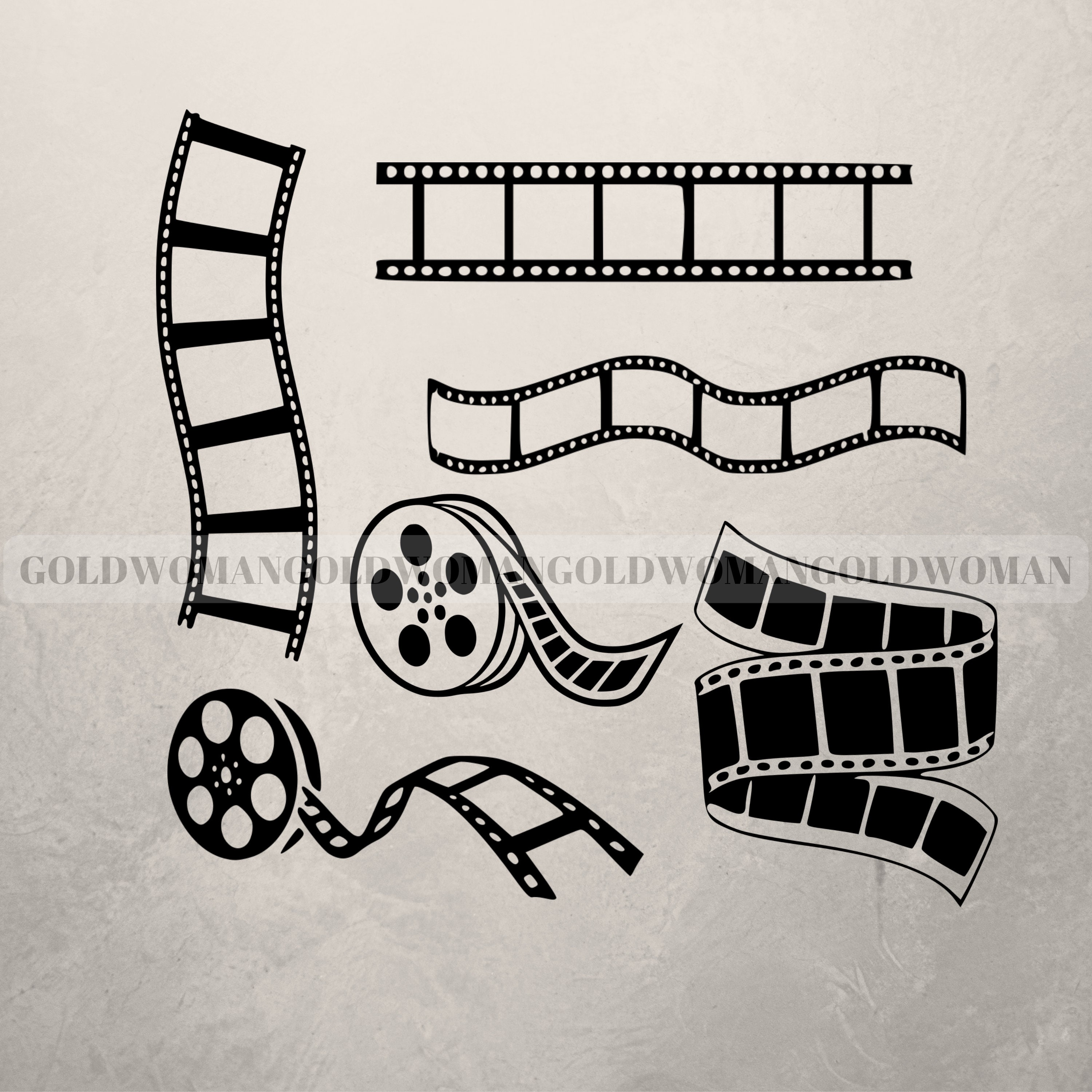 Film Strip Svg Bundle Cinema Svg Cut Files for Cricut Etsy Canada
