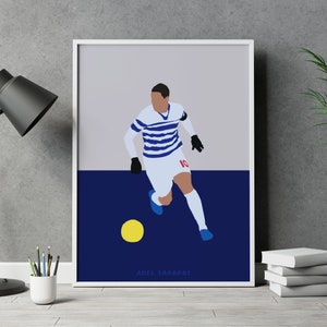 Adel Taarabt Queens Park Rangers QPR Football Poster