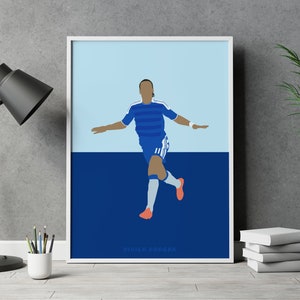 Didier Drogba Chelsea FC Football Poster