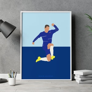 Eden Hazard Chelsea FC Football Poster