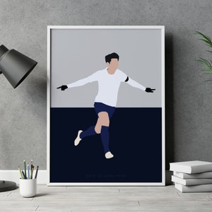  BEIXI Football Player Son Heung Min Art Poster Soccer Sports  Poster Picture Print Canvas Poster Wall Paint Art Posters Decor Modern Home  Artworks Gift Idea 20x30inch(50x75cm): Posters & Prints