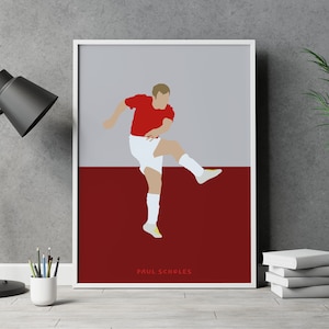 Paul Scholes Manchester United Fußball Poster