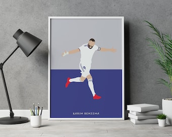 Karim Benzema Real Madryt Plakat Piłkarski