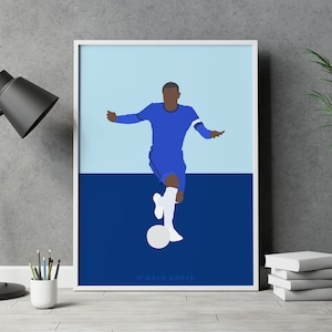 N&#39;golo Kante Chelsea FC Football Poster