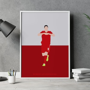 Robert Lewandowski Bayern Munich Football Poster