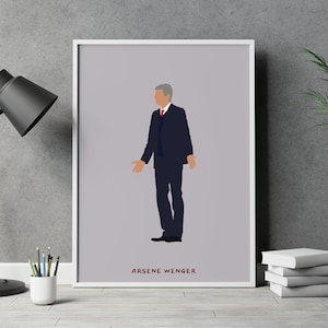 Arsene Wenger Arsenal Football Poster