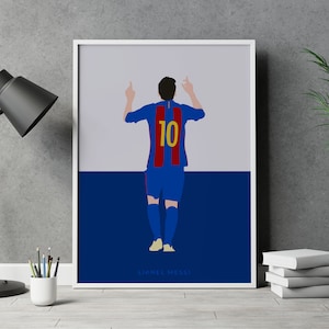 Lionel Leo Messi Barcelona FC Football Poster