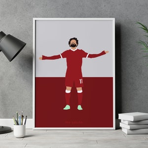 Mo Salah Liverpool FC Football Poster Print Artwork