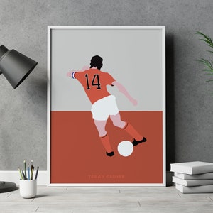 Johan Cruyff Netherlands Cruyff Turn Football Poster