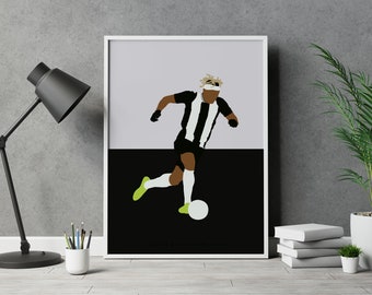 Allan Saint-Maximin Newcastle United Football Poster