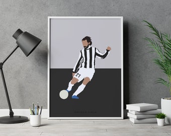 Andrea Pirlo Juventus Football Poster